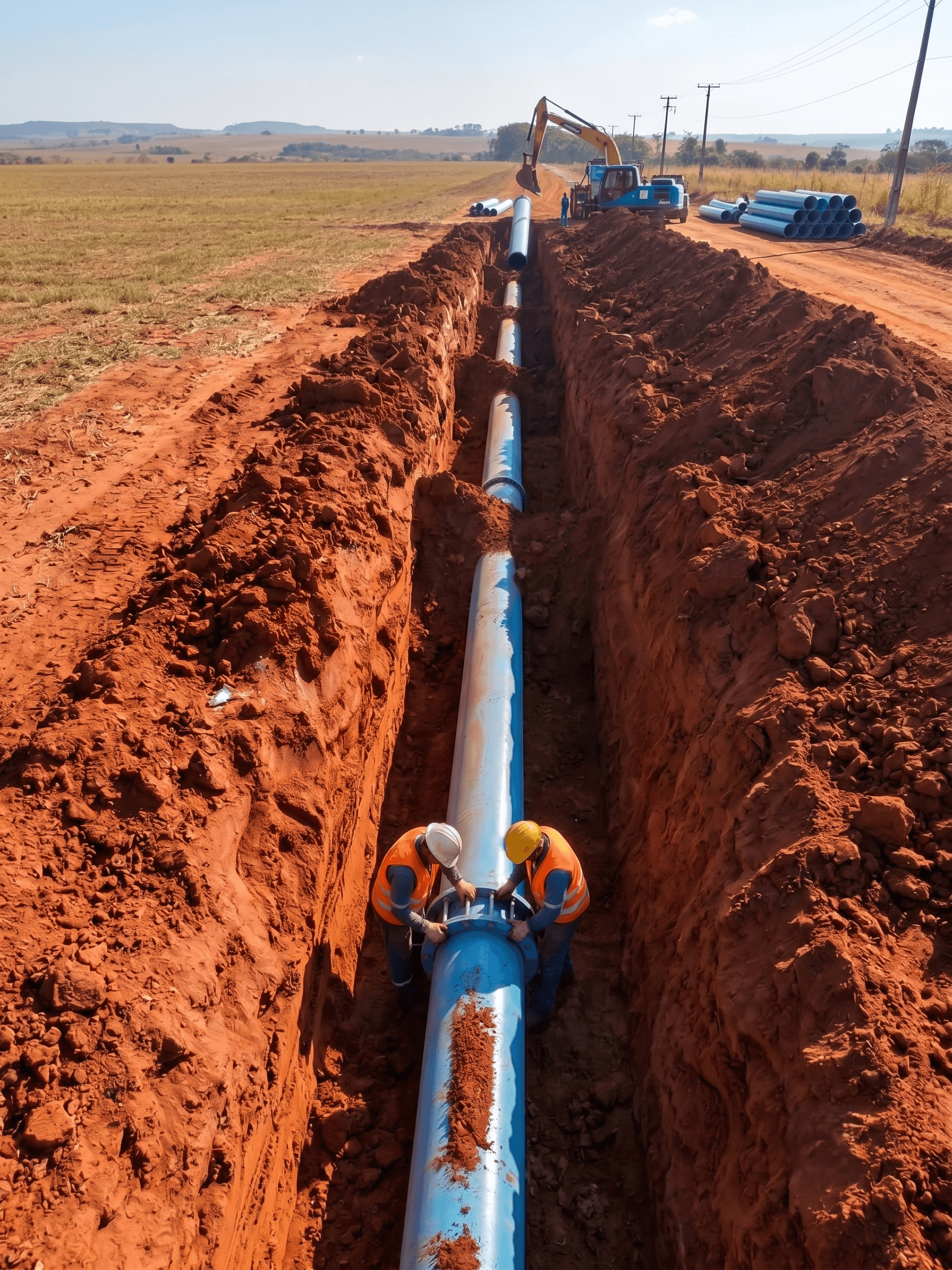 Foto detalhada da obra: Adutora Principal
